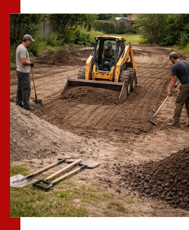 Планировка участка грунтом с вывозом и доставкой в Липецке