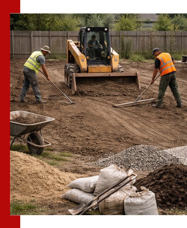 Выравнивание участка под строительство и благоустройство в Липецке