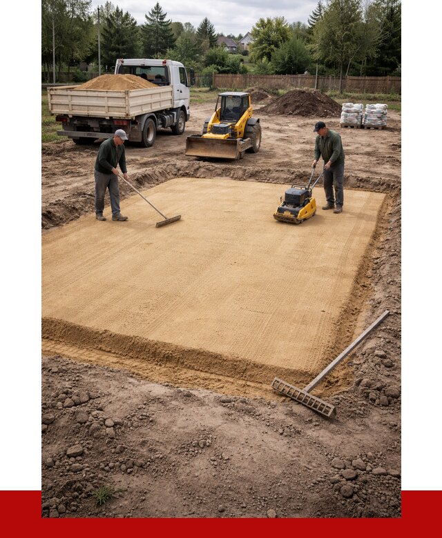 Устройство песчаной подушки в Липецке от 4677 р. ПРОНЕРУДЛпц