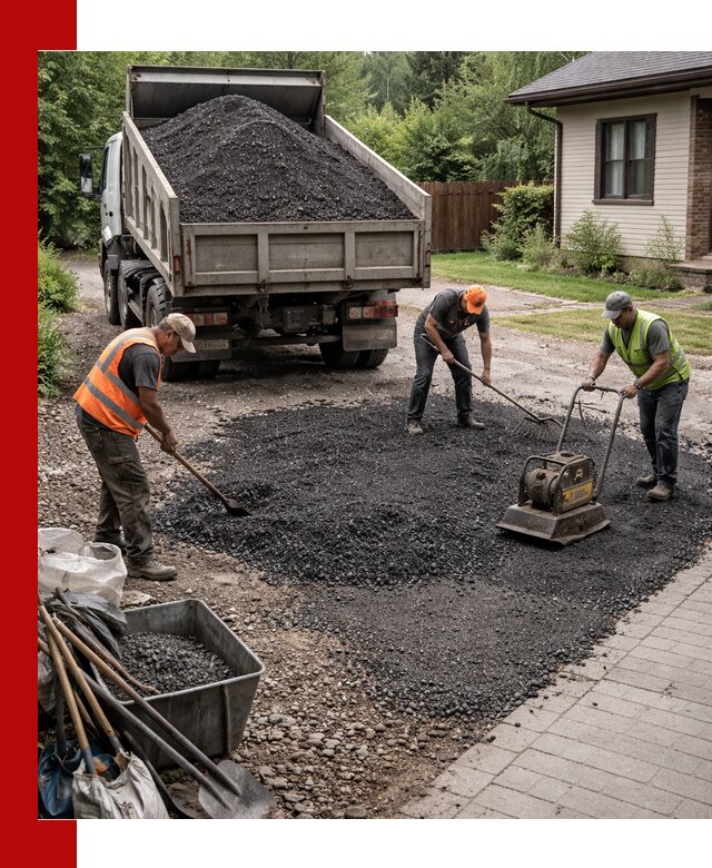 Асфальтовая крошка для двора с доставкой в Липецке